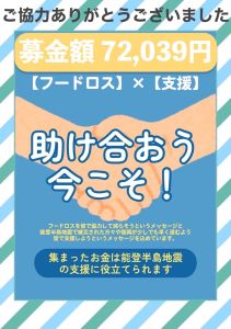 能登半島地震義援金募金を行いました