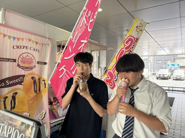 試験最終日にキッチンカーが登場！